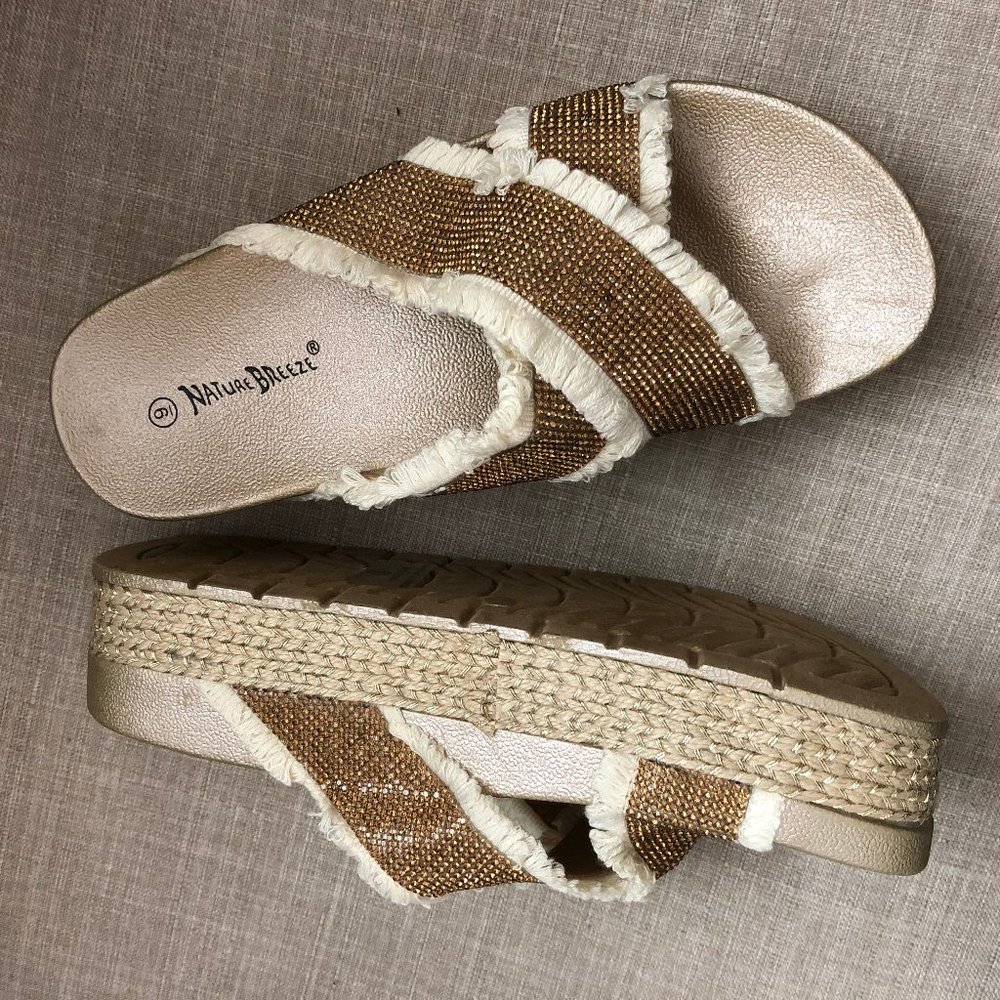 comfy chunky wedges Espadrille - Picture 4 of 5
